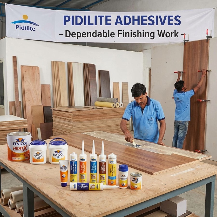 Pidilite adhesives and Fevicol products for panel installation