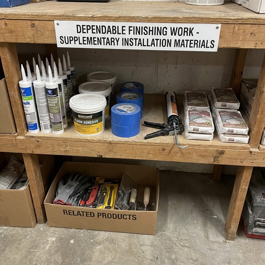 Related installation materials and supplementary adhesive products